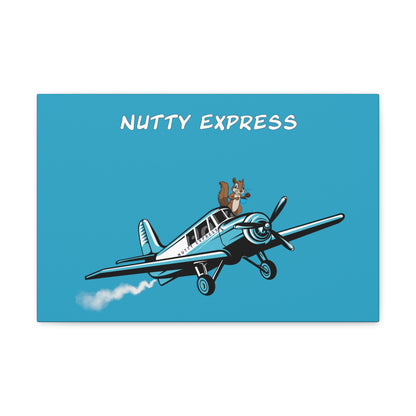 Nutty's Express Delivery. Always On-Time. Canvas Gallery Wraps