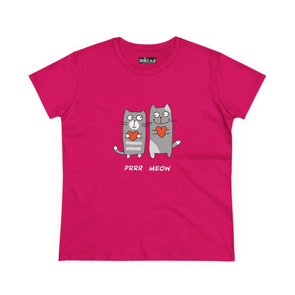 Happy Cat's. Prrr Meow. Women's Midweight Cotton Tee