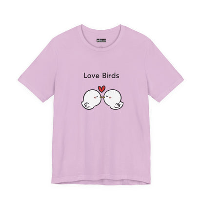 Love Birds Boyfriend T Graphic. Unisex Jersey Short Sleeve Tee