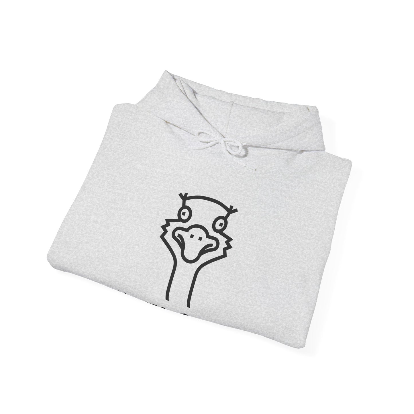 Never Give Up. Oscar The Ostrich and JimmyV Never Gave Up.  Unisex Hooded Sweatshirt.