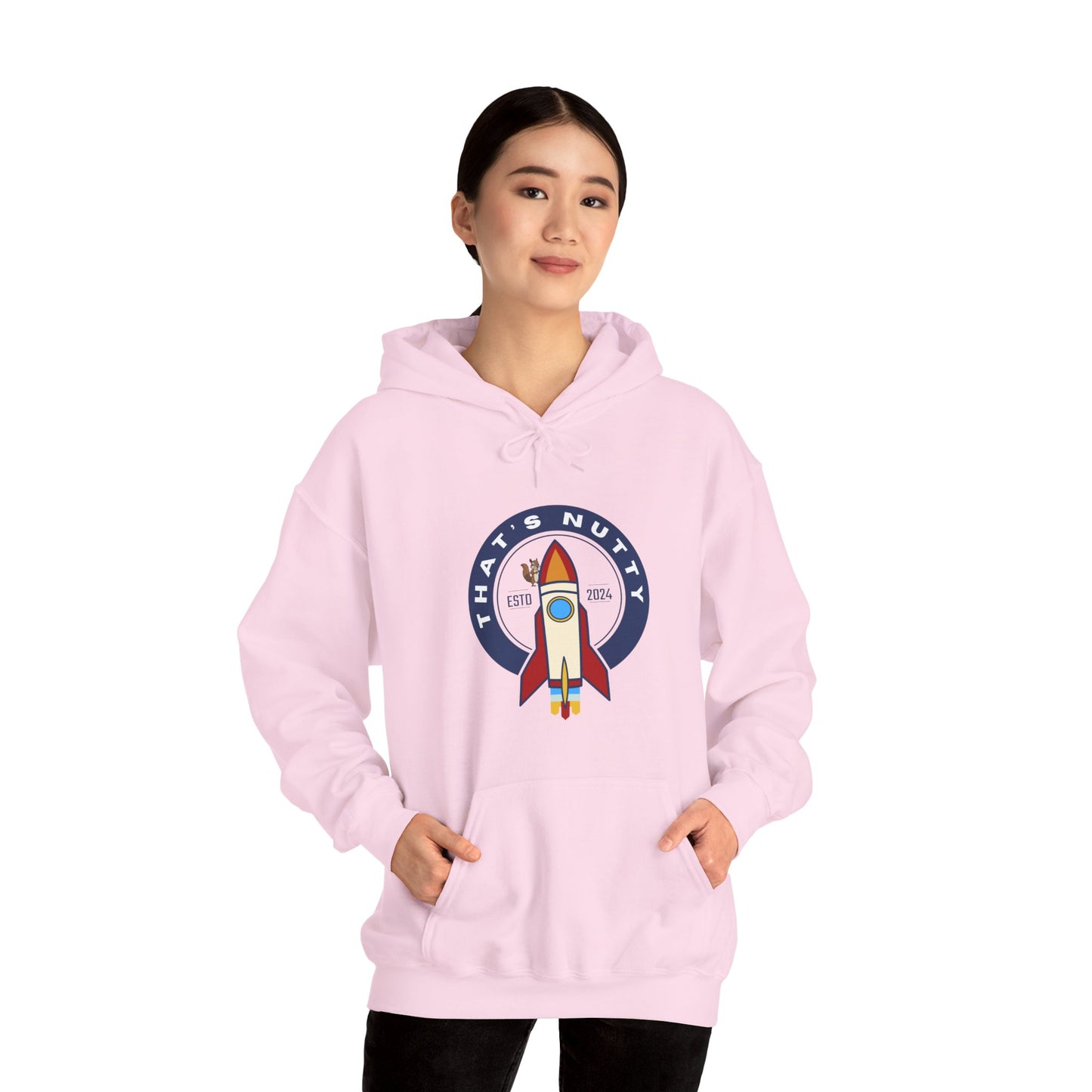 That's Nutty On A Rocket Ship Hooded Sweatshirt