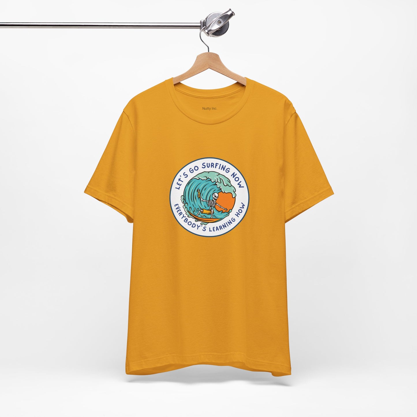 Let's Go Surfing Now. Everybody's Learning How. Unisex Jersey Short Sleeve Tee
