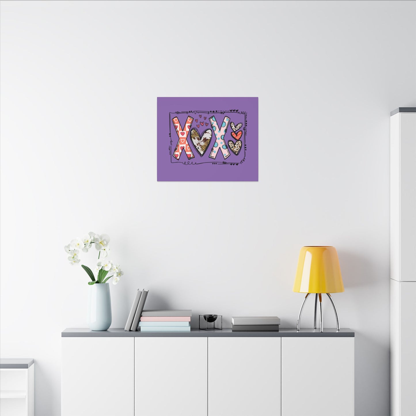 Sign of Love. XOXO. Canvas Gallery Wraps