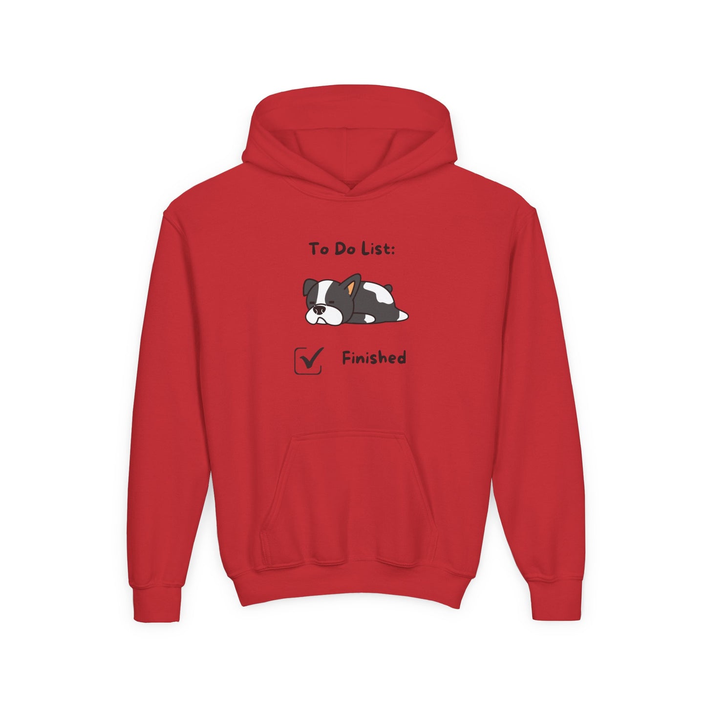 To Do List Finished- Funny Kids Animal Graphic Hoodie