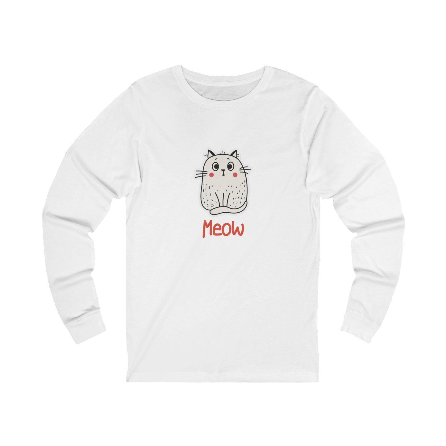 Loki The Cat. Meow.  Unisex Jersey Long Sleeve Tee.