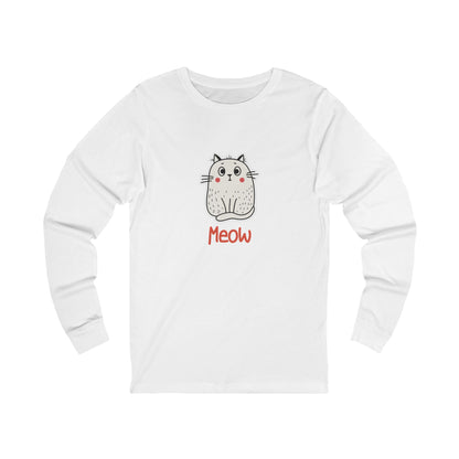 Loki The Cat. Meow.  Unisex Jersey Long Sleeve Tee.
