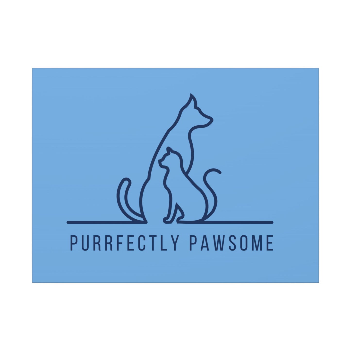 Purrfectly Pawsome. Canvas Gallery Wraps