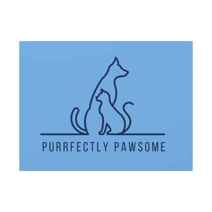 Purrfectly Pawsome. Canvas Gallery Wraps