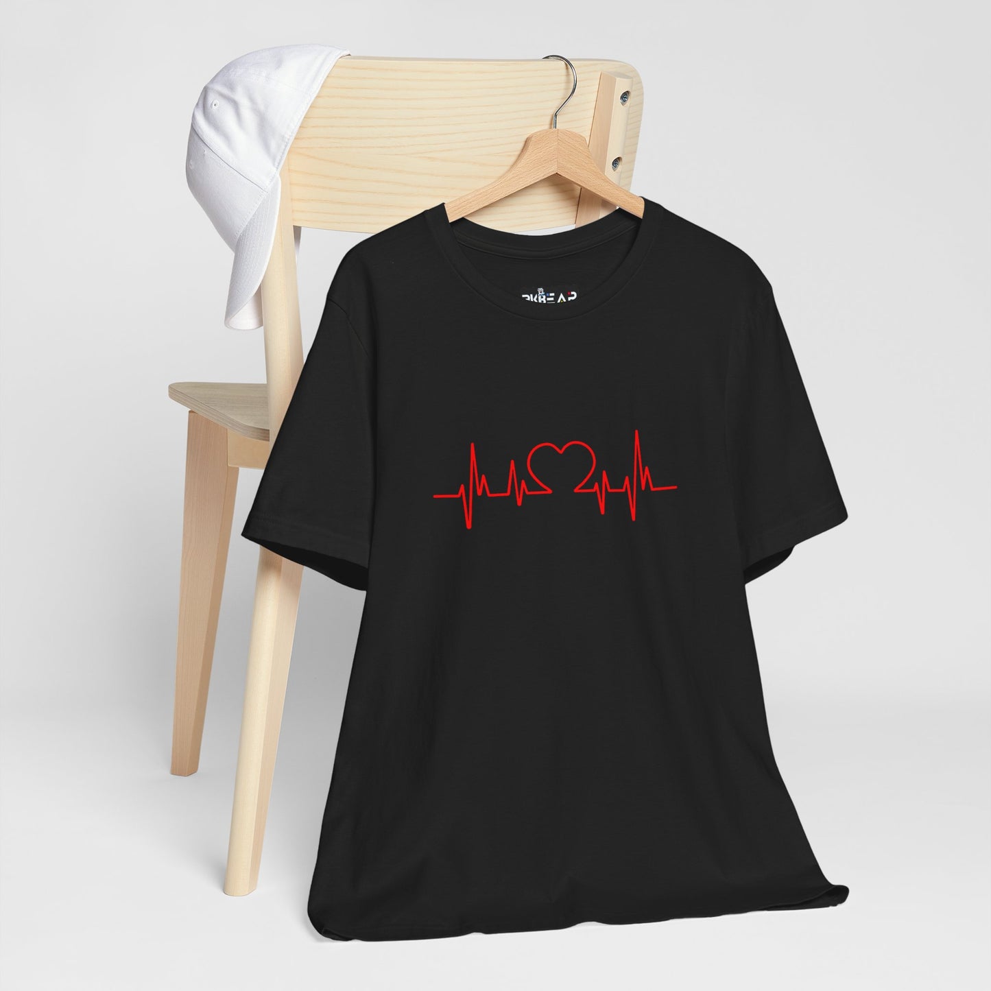 I Love You Heart Beat. Unisex Jersey Short Sleeve Tee