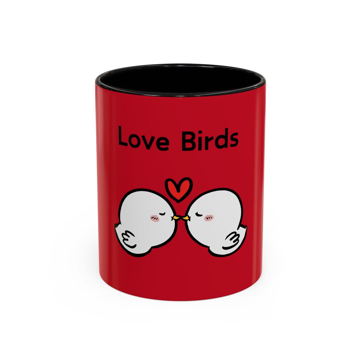 Love Birds Cute Design. Cartoon Mug, 11oz