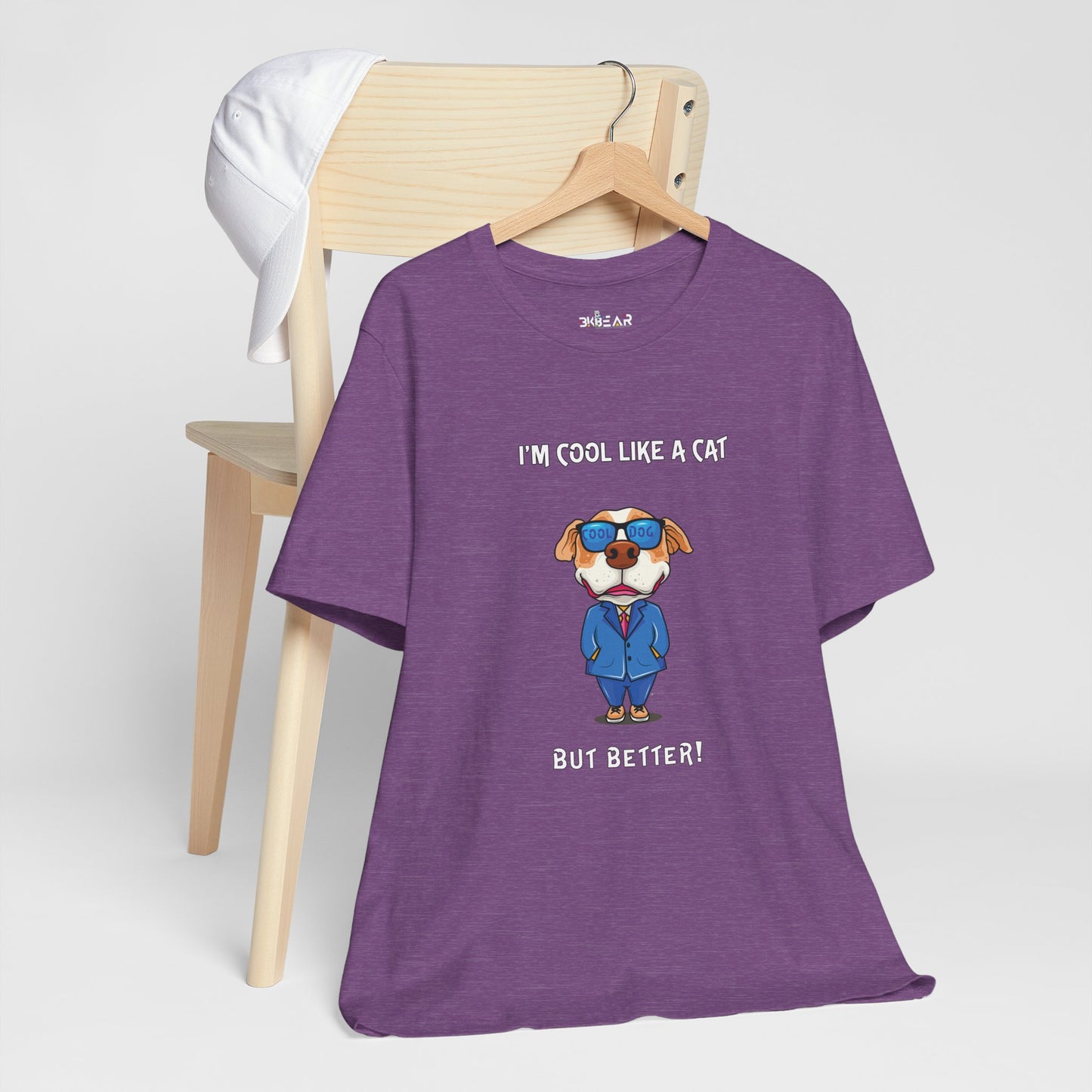 Chuck The Cool Dog. Unisex Jersey Short Sleeve Tee