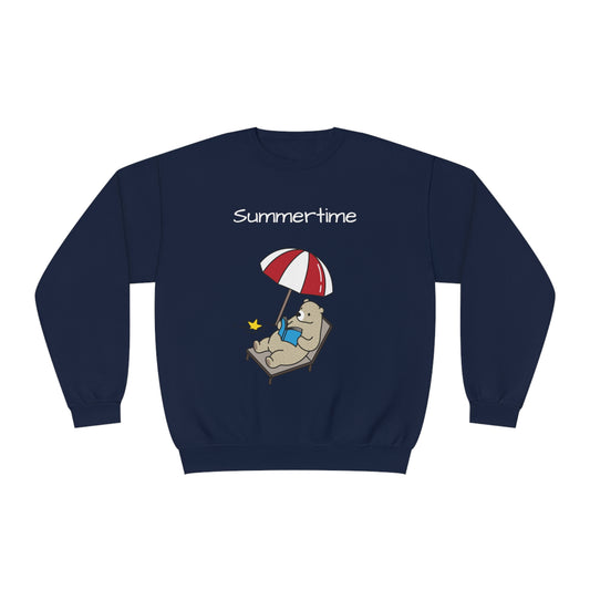 Summertime. Bear. Unisex NuBlend® Crewneck Sweatshirt