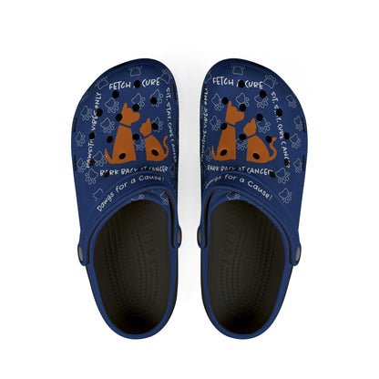 Dogs For A Cause Rubber Clogs. Fetch A Cure Design