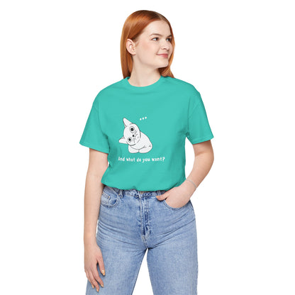 Vexing Cat Wondering What You Want. Unisex Jersey Short Sleeve Tee