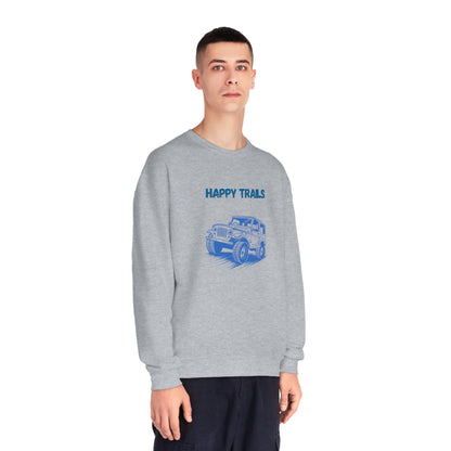 Exploring Happy Trails In a Jeep. Unisex NuBlend® Crewneck Sweatshirt