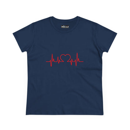 I Love You Heartbeat – Heartbeat Graphic T-Shirt for Women