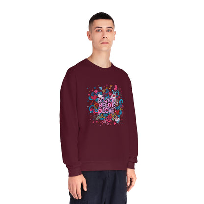 All You Need Is Love. Unisex NuBlend® Crewneck Sweatshirt
