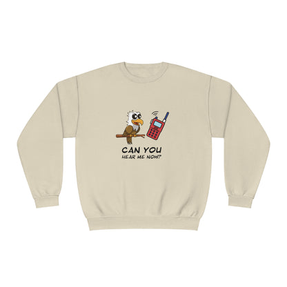 Burrowing Owl. Can You Hear Me Now? Unisex NuBlend® Crewneck Sweatshirt