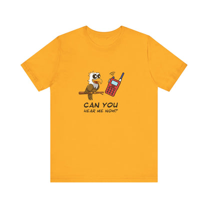 Burrowing Owl. Can You Hear Me Now? Unisex Jersey Short Sleeve Tee