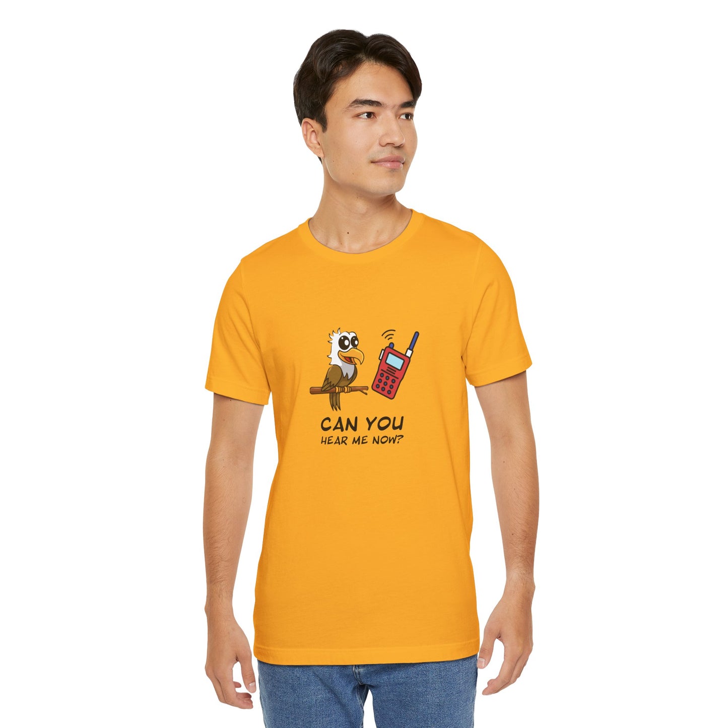 Burrowing Owl. Can You Hear Me Now? Unisex Jersey Short Sleeve Tee