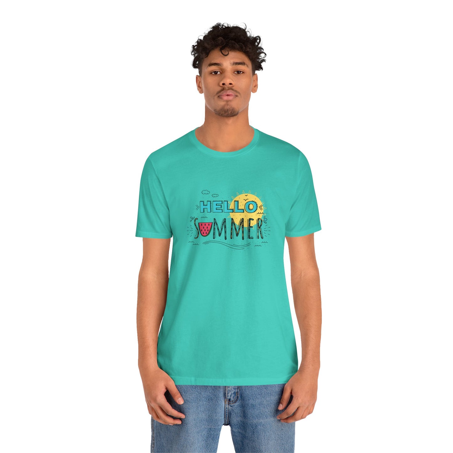 Hello Summer. Unisex Jersey Short Sleeve Tee