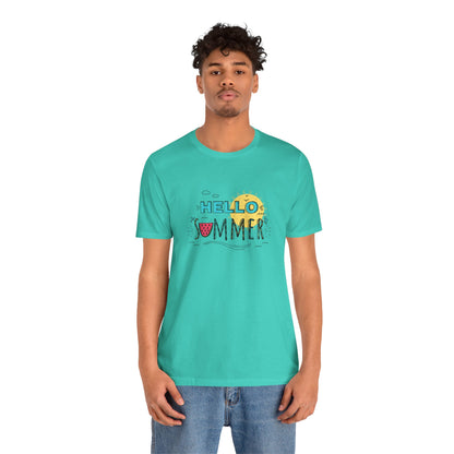 Hello Summer. Unisex Jersey Short Sleeve Tee