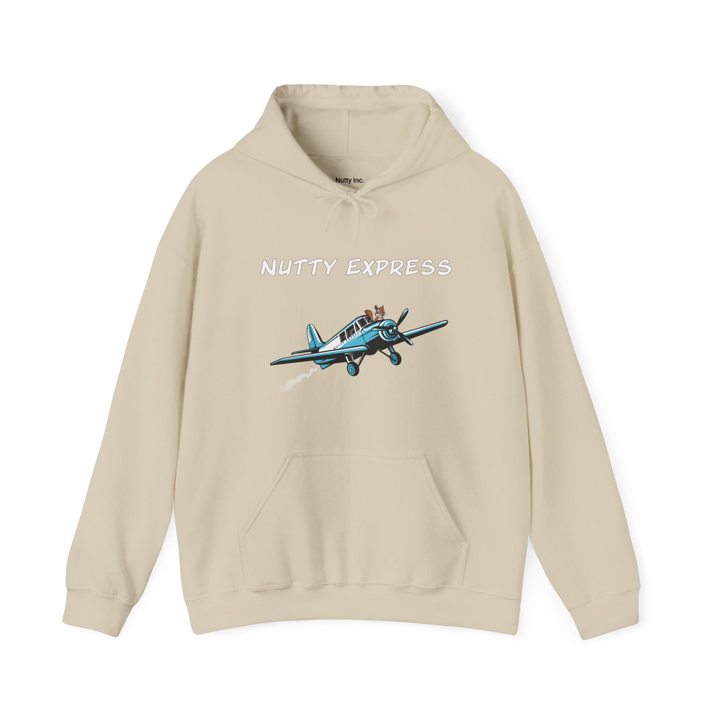 Nutty's Express Delivery. Always On-Time. Unisex Hooded Sweatshirt.