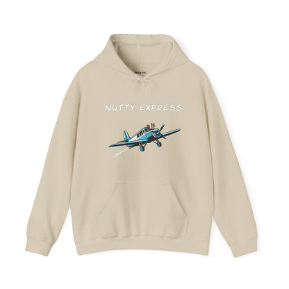 Nutty's Express Delivery. Always On-Time. Unisex Hooded Sweatshirt.