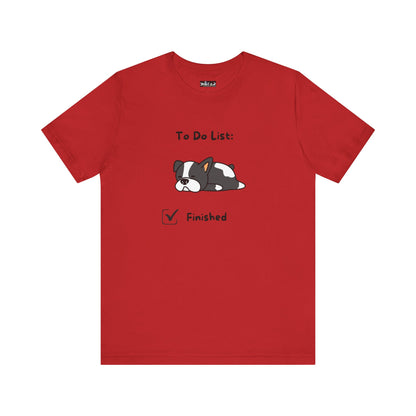 To Do List. Finished. Unisex Jersey Short Sleeve Tee