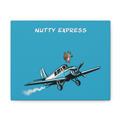 Nutty's Express Delivery. Always On-Time. Canvas Gallery Wraps