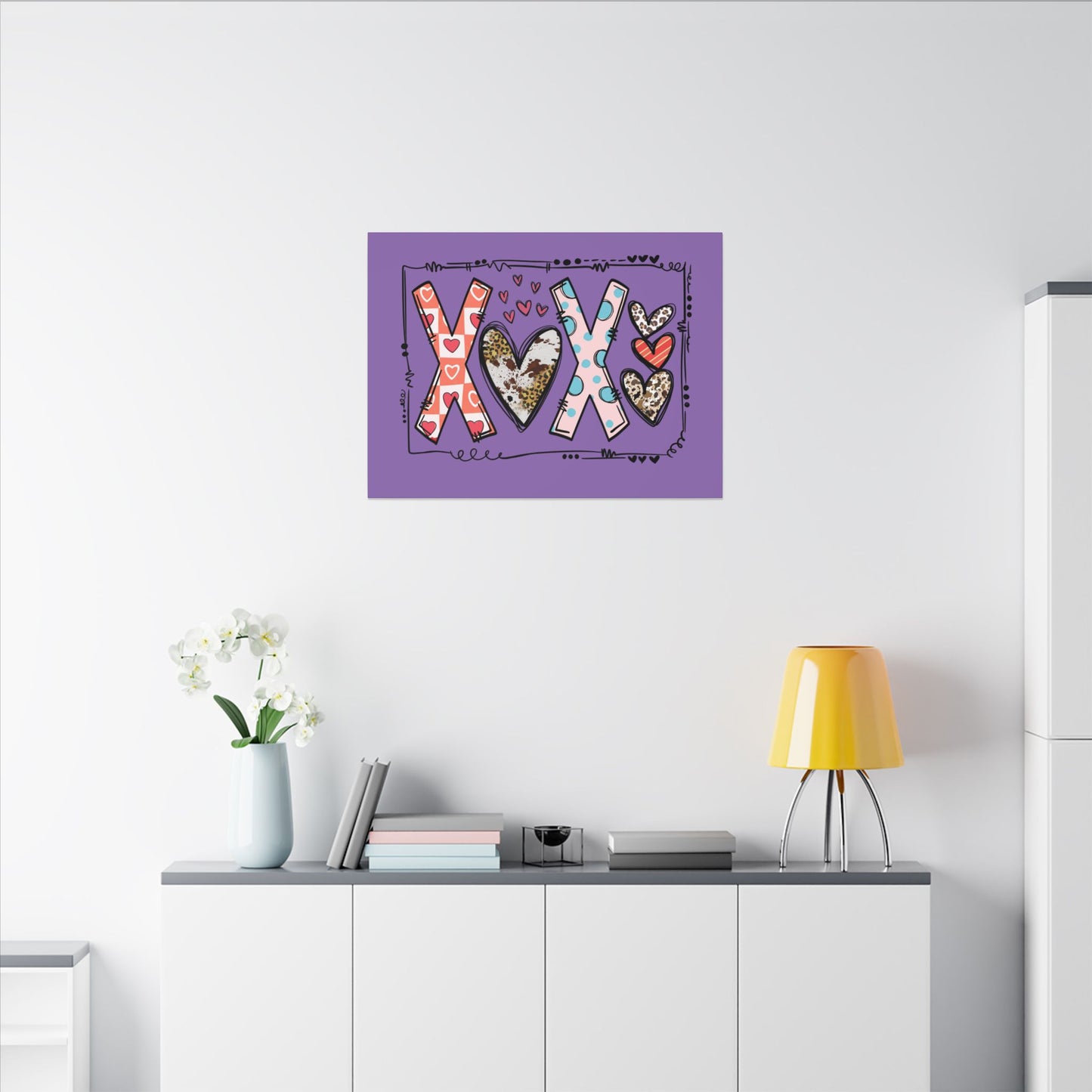 Sign of Love. XOXO. Canvas Gallery Wraps