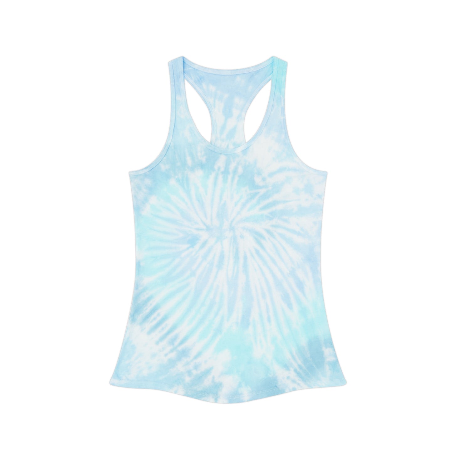 Lagoon Plain. Tie Dye Racerback Tank Top