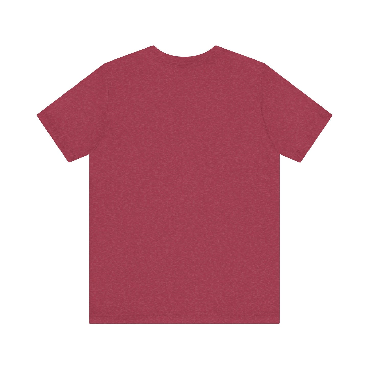 Solid Heather Red. Unisex Jersey Short Sleeve Tee