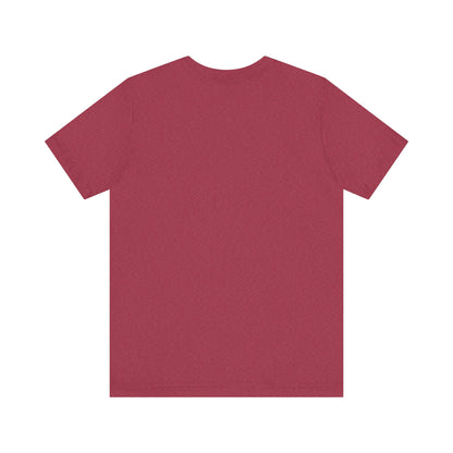 Solid Heather Red. Unisex Jersey Short Sleeve Tee