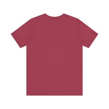 Solid Red. Unisex Jersey Short Sleeve Tee