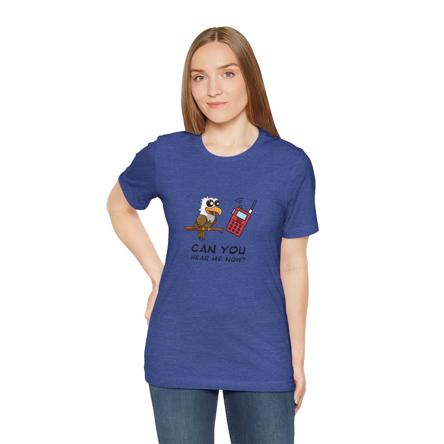 Burrowing Owl. Can You Hear Me Now? Unisex Jersey Short Sleeve Tee