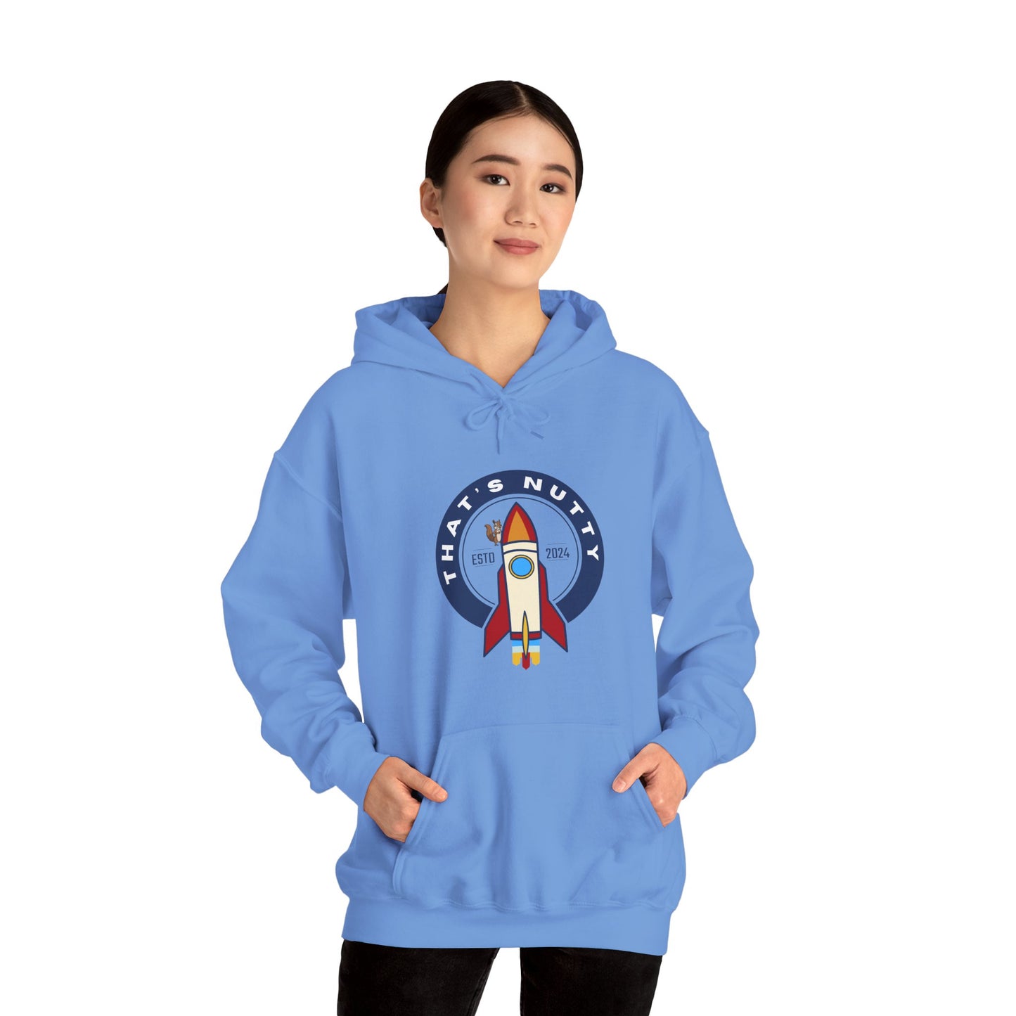 That's Nutty On A Rocket Ship Hooded Sweatshirt