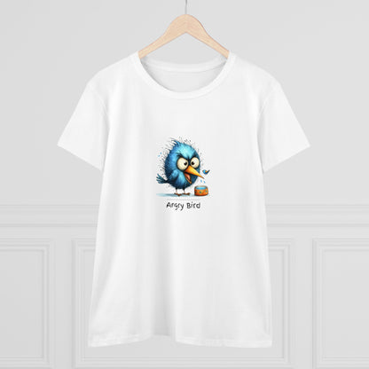 Angry bird. Women's Midweight Cotton Tee