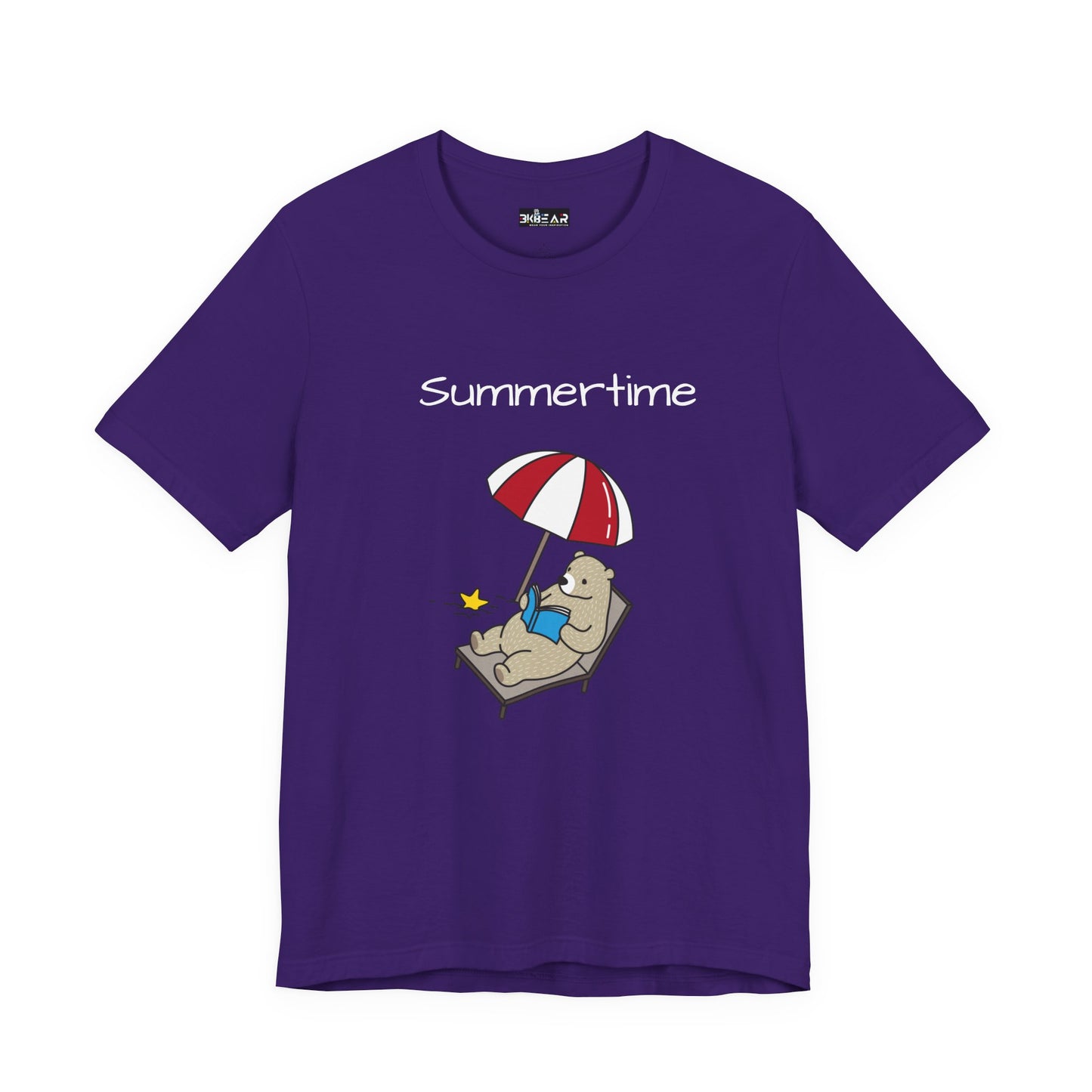 Summertime. Bear.  Unisex Jersey Short Sleeve Tee