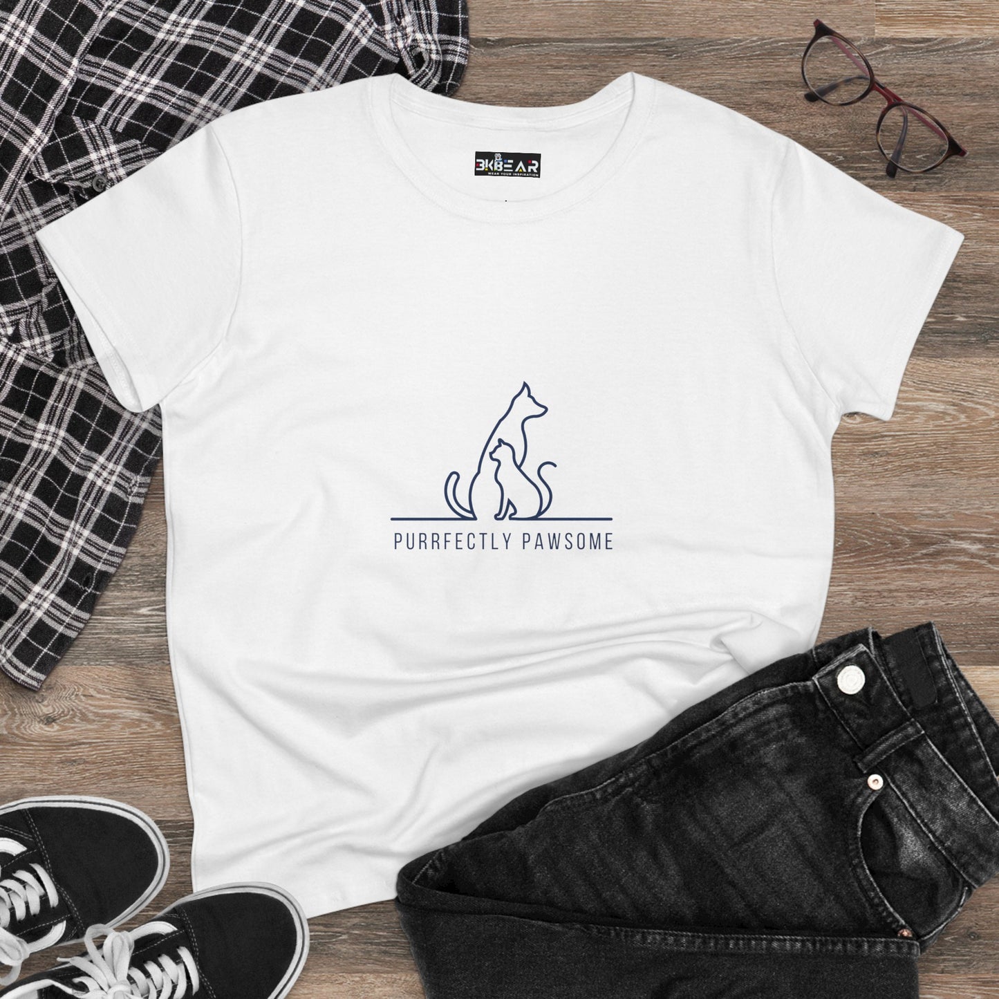 Purrfectly Pawsome – Dog And Cat Lover T-Shirt For Women