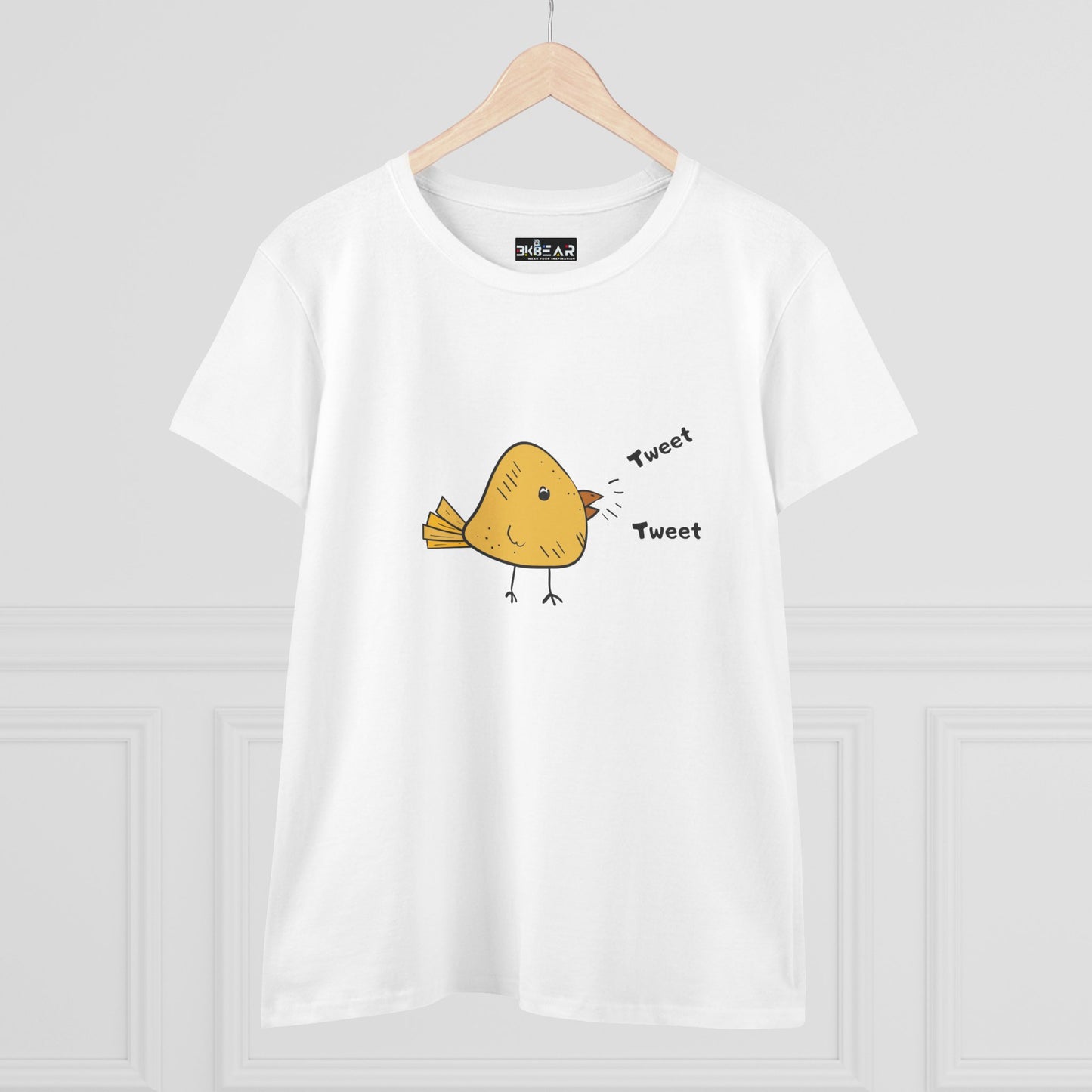 Tweet. Tweet. Women's Midweight Cotton Tee