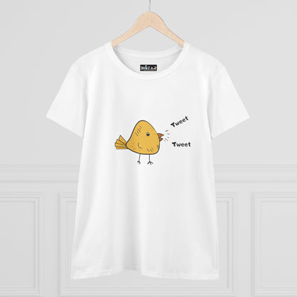 Tweet. Tweet. Women's Midweight Cotton Tee