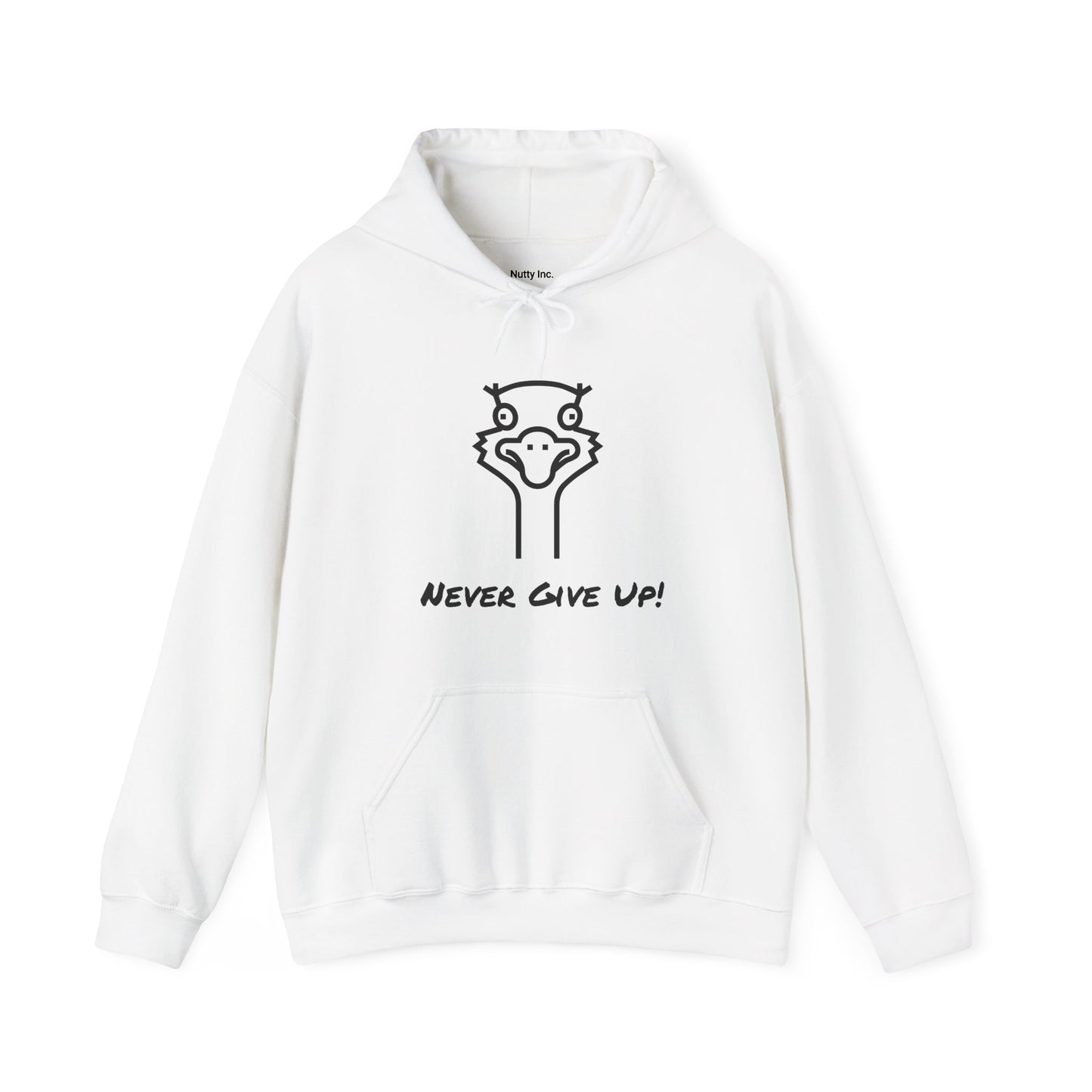Never Give Up. Oscar The Ostrich and JimmyV Never Gave Up.  Unisex Hooded Sweatshirt.