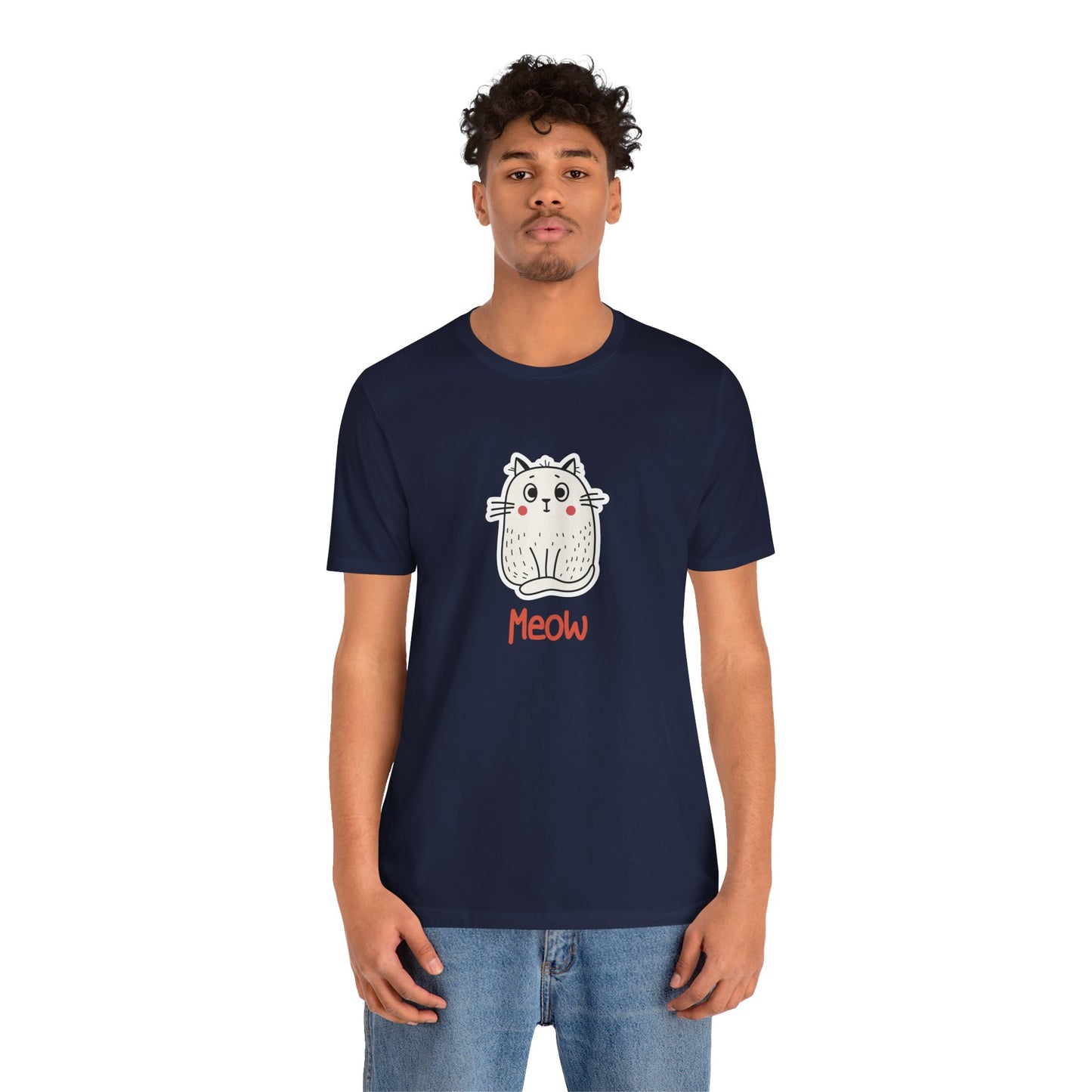 Loki The Cat. Meow. Unisex Jersey Short Sleeve Tee