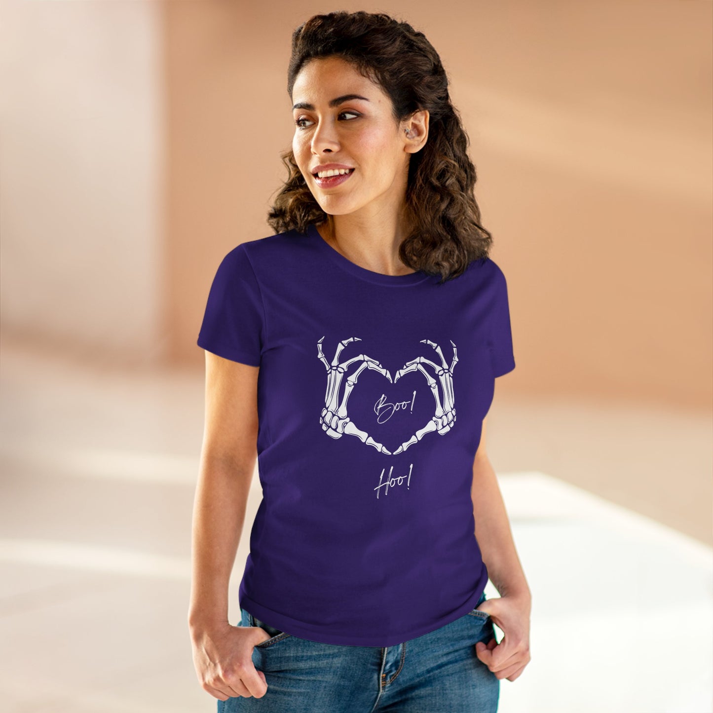 Boo Hoo Women’s Midweight Cotton Tee – Playful Graphic Mood Tee