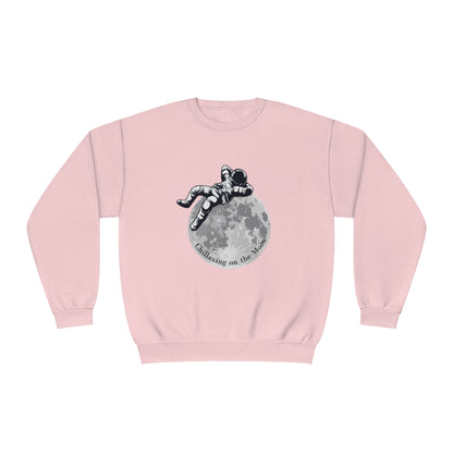 Chillaxing on The Moon. Unisex NuBlend® Crewneck Sweatshirt