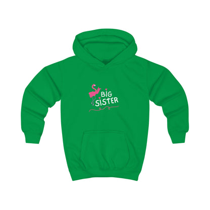 Adorable Big Sister Flamingo. Kids Hoodie