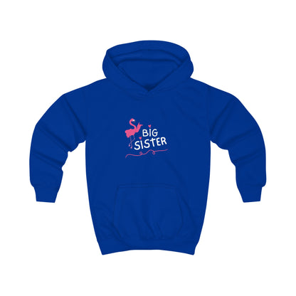 Adorable Big Sister Flamingo. Kids Hoodie