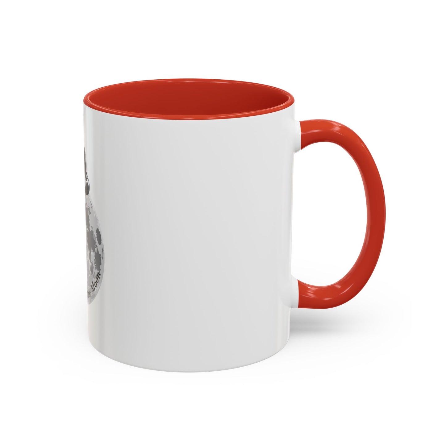 Chillaxing on The Moon. Accent Coffee Mug, 11oz
