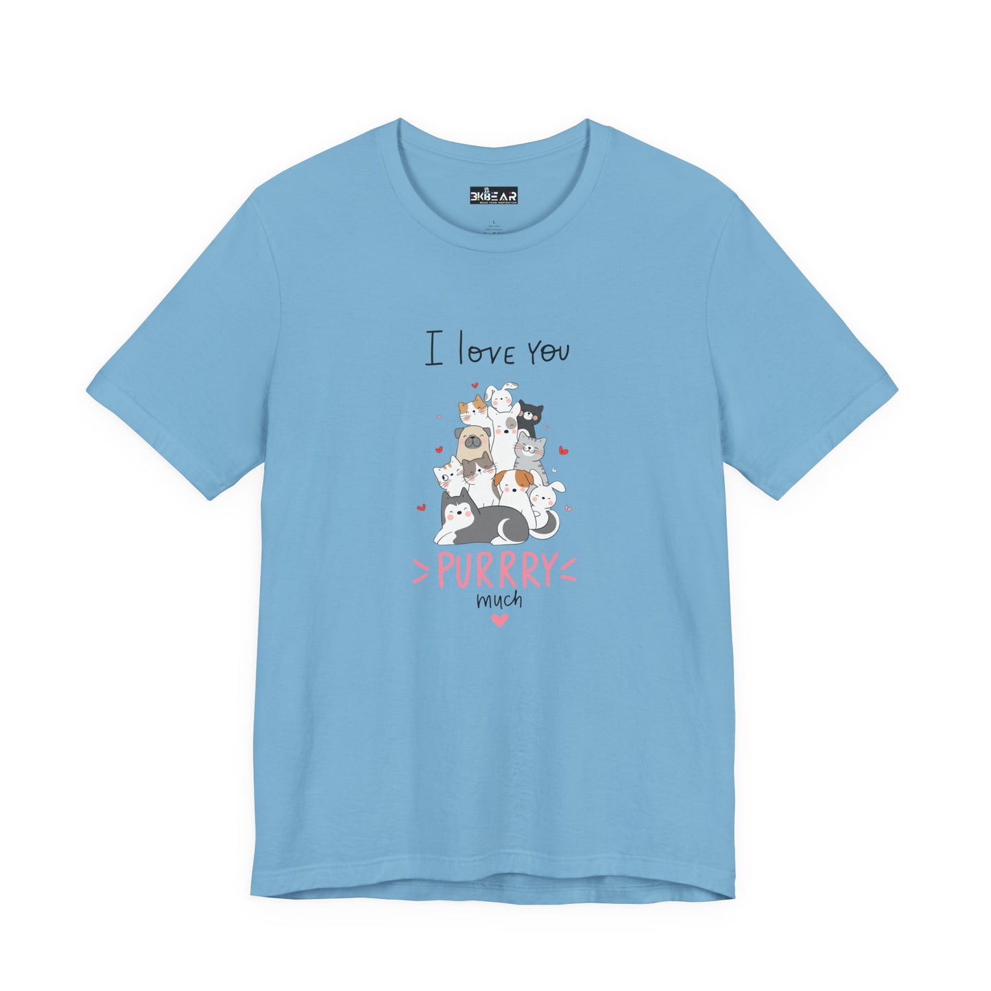 Adorable Animals that Love You Purry Much. Unisex Jersey Short Sleeve Tee